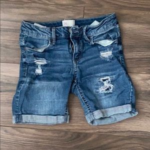 Distressed Jean Shorts